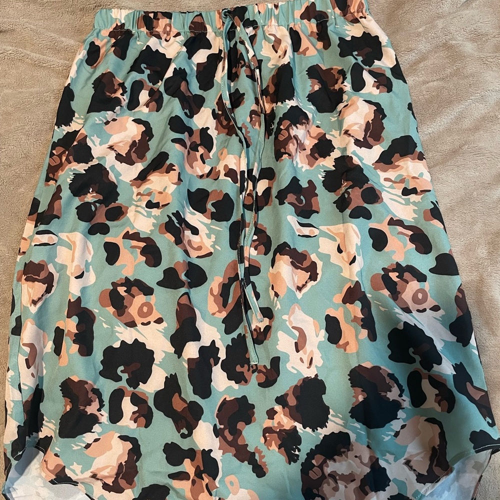Cheetah print skirt
